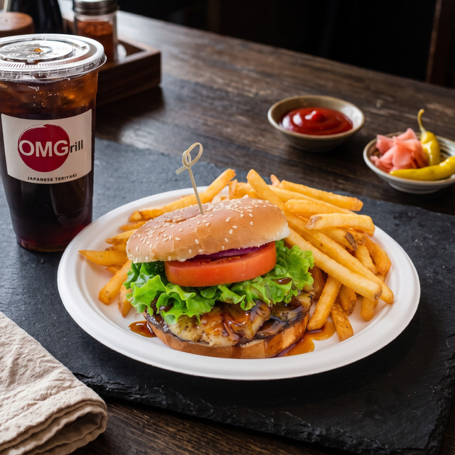 Hawaiian Burger Combo.