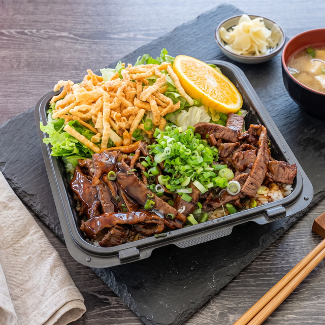 Teriyaki Beef Plate.